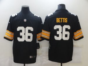 Nike Steelers #36 Jerome Bettis Black Vapor Untouchable Limited Jersey