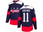 Men Adidas Washington Capitals #11 Mike Gartner Navy Authentic 2018 Stadium Series Stitched NHL Jersey