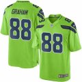 Youth Seattle Seahawks #88 Jimmy Graham Green Color Rush Limited Jersey
