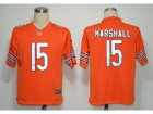 NIKE NFL Chicago Bears #15 Marshall Orange Game Jerseys