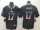 Nike Packers #17 Davante Adams Black USA Flag Fashion Limited Jersey