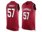 Mens Nike Arizona Cardinals #57 Karlos Dansby Limited Red Player Name & Number Tank Top NFL Jersey