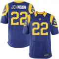 Nike Los Angeles Rams #22 Trumaine Johnson Royal Blue Alternate Mens Stitched NFL Elite Jersey