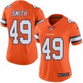 Women's Nike Denver Broncos #49 Dennis Smith Limited Orange Rush NFL Jersey