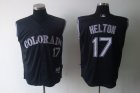 mlb colorado rockies #17 Helton black[cool base vest style]