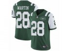 Mens Nike New York Jets #28 Curtis Martin Vapor Untouchable Limited Green Team Color NFL Jersey