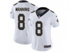 Women Nike New Orleans Saints #8 Archie Manning Vapor Untouchable Limited White NFL Jersey