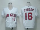 MLB Los Angeles Angels #16 Conger White[Cool Base]