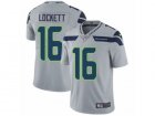 Mens Nike Seattle Seahawks #16 Tyler Lockett Vapor Untouchable Limited Grey Alternate NFL Jersey