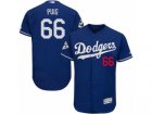 Los Angeles Dodgers #66 Yasiel Puig Authentic Royal Blue Alternate 2017 World Series Bound Flex Base MLB Jersey
