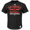 MLB Men's San Francisco Giants Majestic Big & Tall Authentic Collection Property T-Shirt - Black