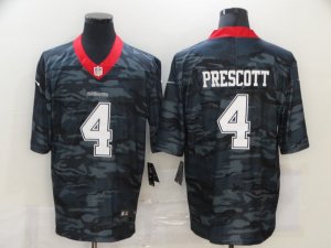 Nike Cowboys #4 Dak Prescott Black Camo Limited Jersey