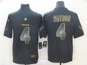 Nike Texans #4 Deshaun Watson Black Gold Vapor Untouchable Limited Jersey
