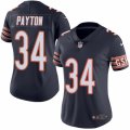 Women's Nike Chicago Bears #34 Walter Payton Limited Navy Blue Rush NFL Jersey