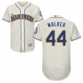 Mens Majestic Seattle Mariners #44 Taijuan Walker Cream Flexbase Authentic Collection MLB Jersey