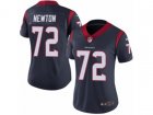 Women Nike Houston Texans #72 Derek Newton Vapor Untouchable Limited Navy Blue Team Color NFL Jersey