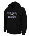 San Diego Charger Heart & Soul Pullover Hoodie Black