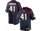 Mens Nike Houston Texans #41 Zach Cunningham Limited Navy Blue Team Color NFL Jersey