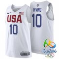 Kyrie Irving USA Dream Twelve Team #10 2016 Rio Olympics White Authentic Jersey