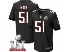 Mens Nike Atlanta Falcons #51 Alex Mack Elite Black Alternate Super Bowl LI 51 NFL Jersey