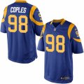 Mens Nike Los Angeles Rams #98 Quinton Coples Limited Royal Blue Alternate NFL Jersey