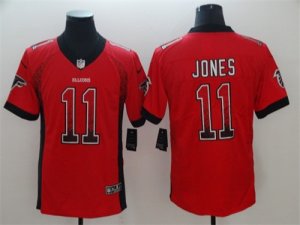 Nike Falcons #11 Julio Jones Red Drift Fashion Limited Jersey