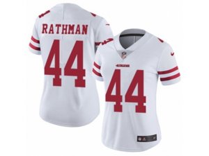 Women Nike San Francisco 49ers #44 Tom Rathman Vapor Untouchable Limited White NFL Jersey
