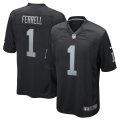 Nike Raiders #1 Clelin Ferrell Black Youth 2019 NFL Draft First Round Pick Vapor Untouchable