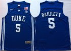 Duke Blue Devils #5 RJ Barrett Blue Elite Nike College Basketball Jersey