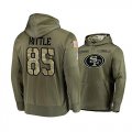 Nike 49ers #85 George Kittle 2019 Salute To Service Stitched Hooded Sweatshirt