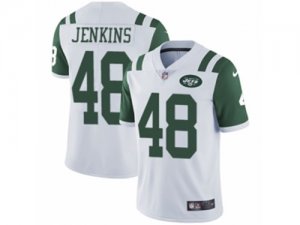 Mens Nike New York Jets #48 Jordan Jenkins Vapor Untouchable Limited White NFL Jersey