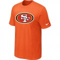 Nike San Francisco 49ers Sideline Legend Authentic Logo T-Shirt Orange
