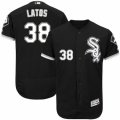 Men's Majestic Chicago White Sox #38 Mat Latos Black Flexbase Authentic Collection MLB Jersey