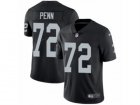 Mens Nike Oakland Raiders #72 Donald Penn Vapor Untouchable Limited Black Team Color NFL Jersey