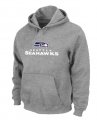 Seattle Seahawks Authentic Logo Pullover Hoodie Grey