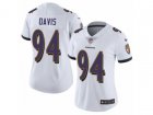 Women Nike Baltimore Ravens #94 Carl Davis Vapor Untouchable Limited White NFL Jersey