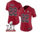 Womens Nike Atlanta Falcons #22 Keanu Neal Limited Red Rush Super Bowl LI 51 NFL Jersey