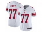 Women Nike New York Giants #77 John Jerry Vapor Untouchable Limited White NFL Jersey