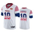 Nike 49ers #10 Jimmy Garoppolo White USA Flag Fashion Limited Jersey