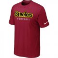 Nike Pittsburgh Steelers Sideline Legend Authentic Font T-Shirt Red
