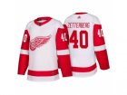 Mens Detroit Red Wings #40 Henrik Zetterberg White 2017-2018 adidas Hockey Stitched NHL Jersey