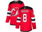 Men Adidas New Jersey Devils #8 Will Butcher Red Home Authentic Stitched NHL Jersey