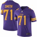 Mens Nike Minnesota Vikings #71 Andre Smith Limited Purple Rush NFL Jersey
