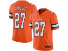 Mens Nike Denver Broncos #27 Brendan Langley Limited Orange Rush NFL Jersey