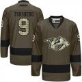 Nashville Predators #9 Filip Forsberg Green Salute to Service Stitched NHL Jersey