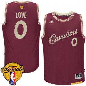 Youth Adidas Cleveland Cavaliers #0 Kevin Love Swingman Red 2015-16 Christmas Day 2016 The Finals Patch NBA Jersey