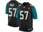 Mens Nike Jacksonville Jaguars #57 Audie Cole Game Black Alternate NFL Jersey