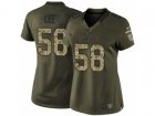 Women Nike New York Jets #58 Darron Lee Elite Green Salute to Service NFL Jersey