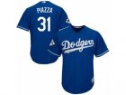Los Angeles Dodgers #31 Mike Piazza Replica Royal Blue Alternate 2017 World Series Bound Cool Base MLB Jersey