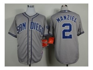 mlb jerseys san diego padres #2 manziel grey[manziel]